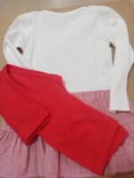 Conjunto menina_Legging + camisola laço azul/vermelho - Image 5