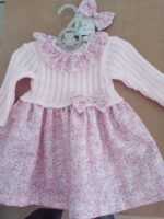 Vestido bebé com laço de cabelo - Image 4