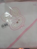 Toalha de bebé_Coelho com laço