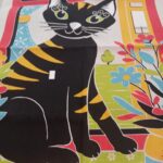 Pano de cozinha em algodão_Gato