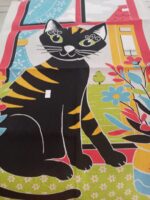 Pano de cozinha em algodão_Gato