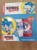 Caixa 3 slips menino Sonic