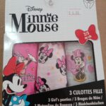 Caixa 3 Slips menina Minnie