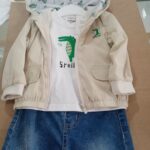 Conjunto de criança menino_beje