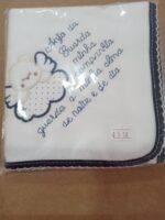 Fralda estampada/bordada