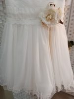 Vestido de cerimónia flor em tons de beje - Image 2