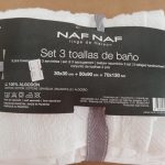 Conjunto de 3 toalhas NAFNAF